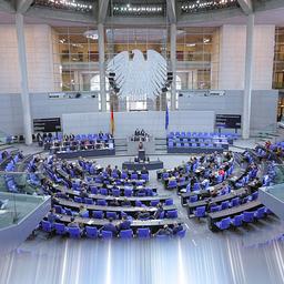 Blick ins Plenum des Bundestags.