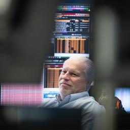 Händler an der Frankfurter Börse.