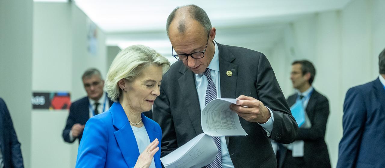 Ursula von der Leyen und Friedrich Merz