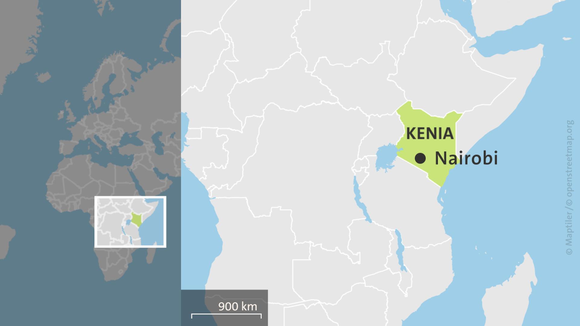 Karte Kenia mit Nairobi | ARD-aktuell