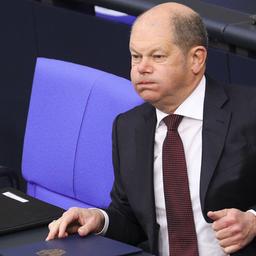 Olaf Scholz im Bundestag