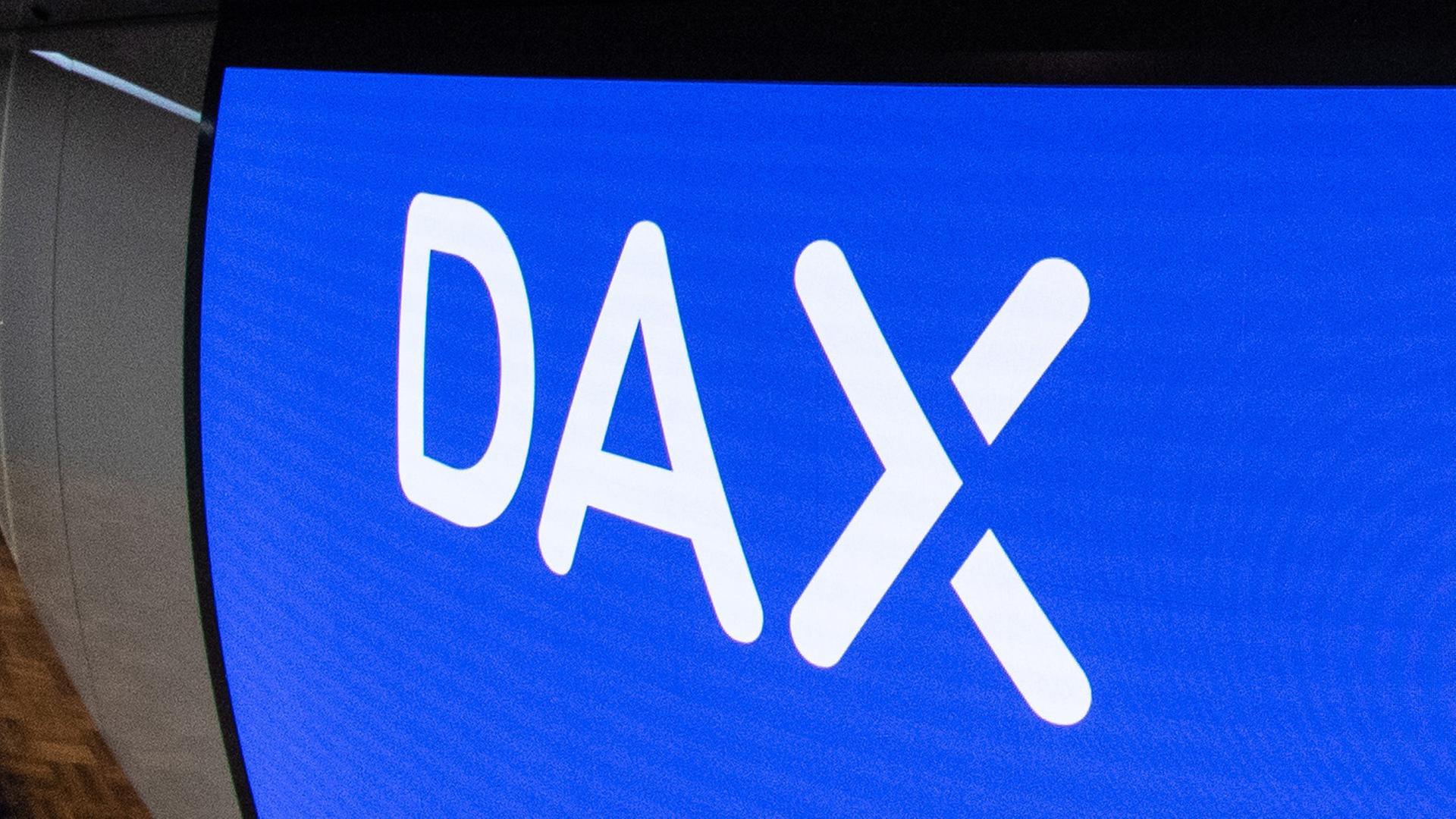 Schriftzug des Aktienindex DAX | picture alliance/dpa
