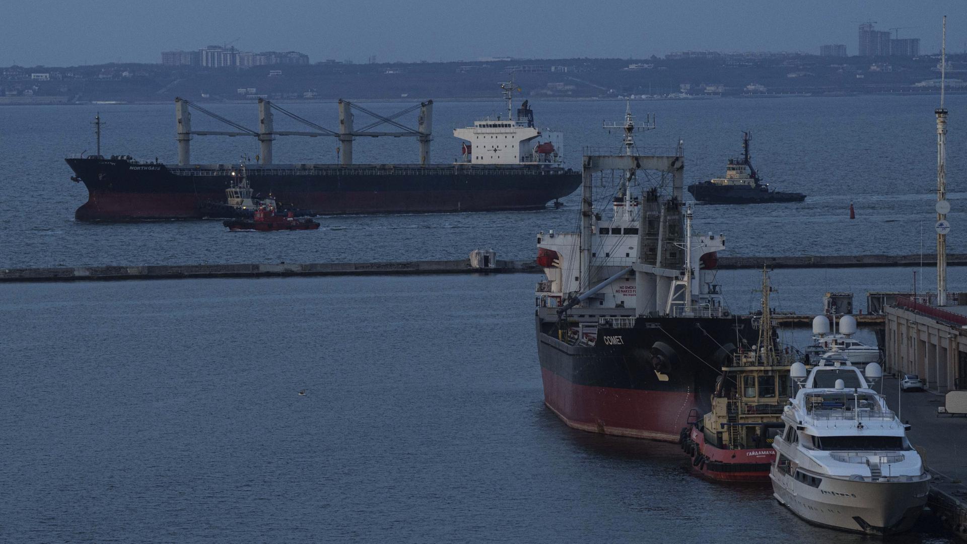 Tote bei Angriffen auf ukrainische Häfen in der Region Odessa