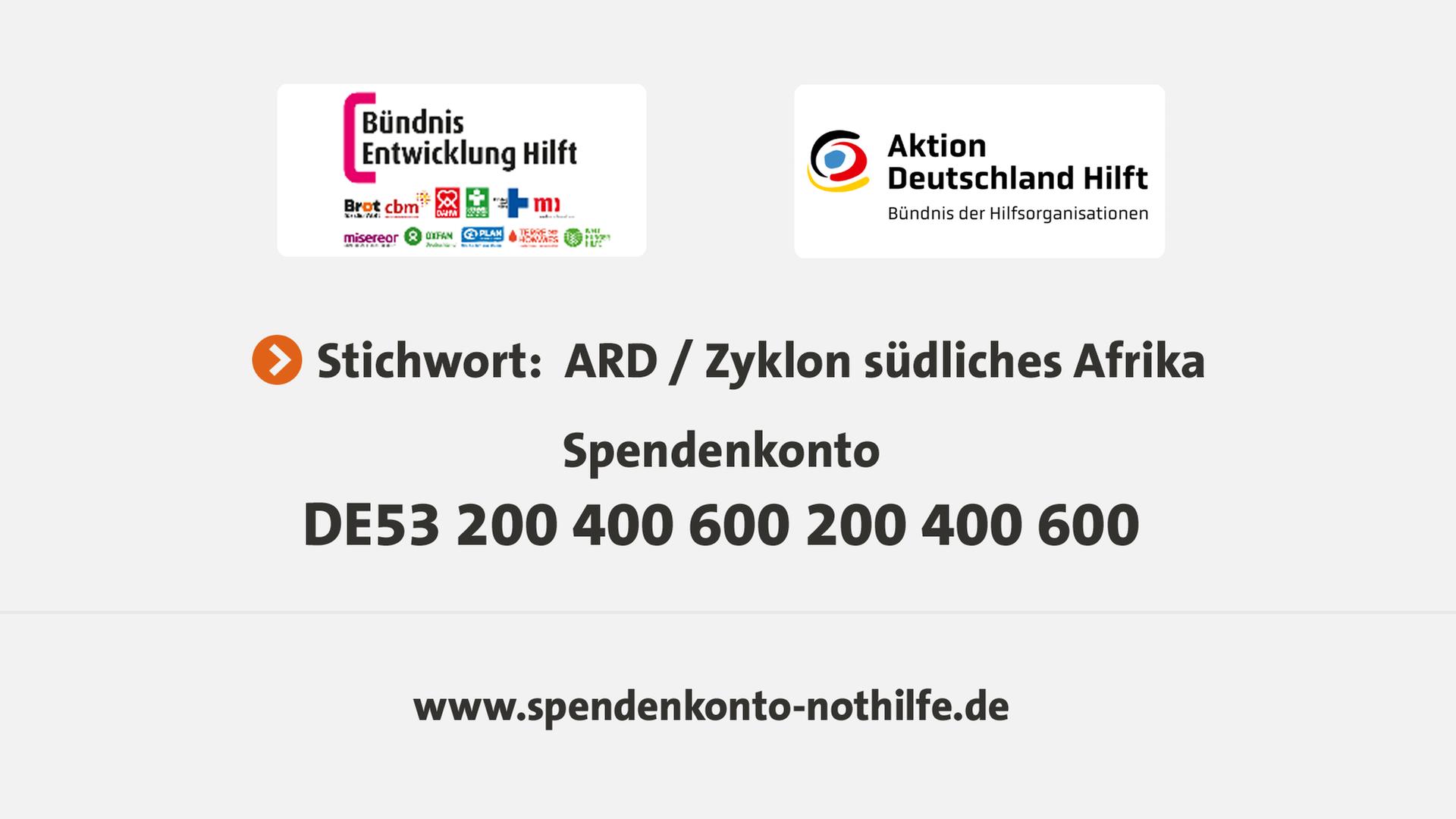 Spenden: Hilfe für die Menschen im südlichen Afrika Spenden: Hilfe für die Menschen im südlichen Afrika