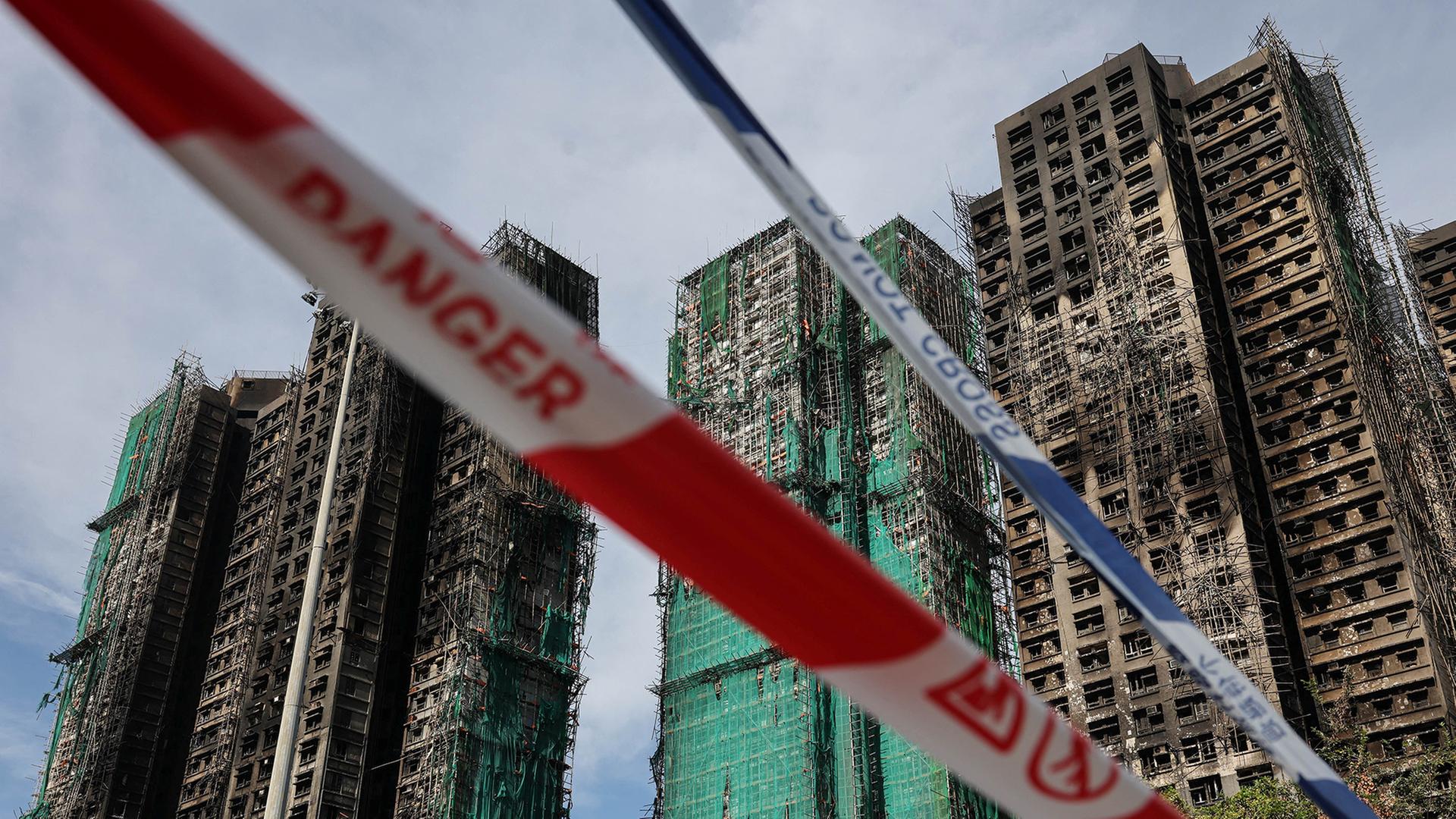 Abgebranntes Hochhaus in Hongkong | REUTERS