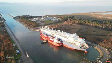 Das erste LNG-Terminal Deutschlands wurde letztes Jahr in Lubmin eröffnet.