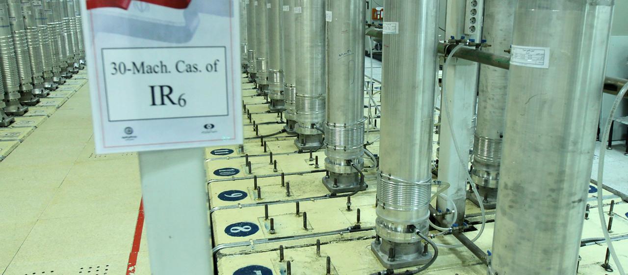 Zentrifugen in der Urananreicherungsanlage Natans