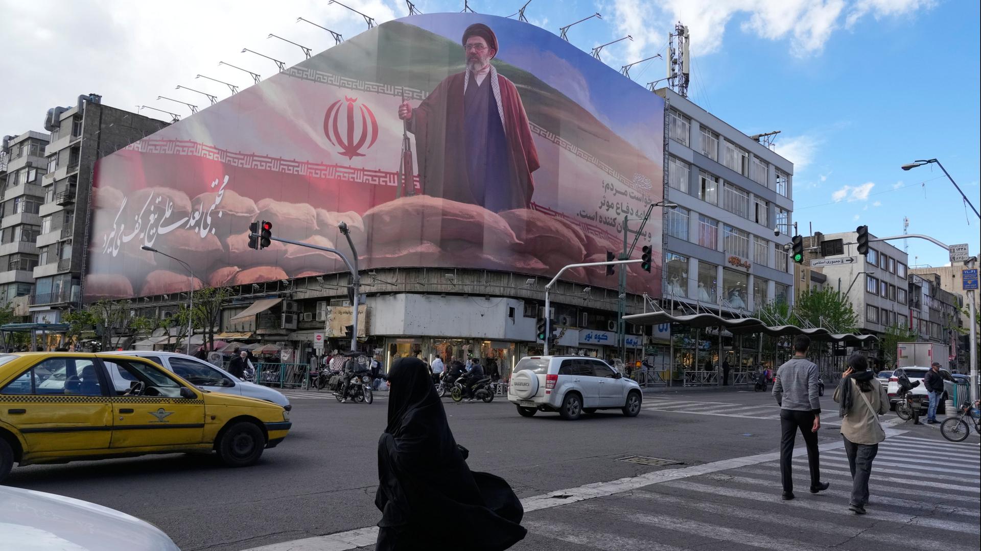 Ein Gebäude im Zentrum der iranischen Hauptstadt Teheran. | AP