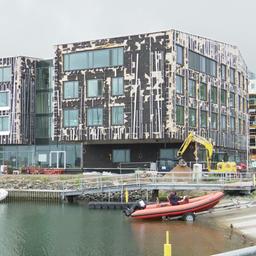 Die Landessportschule auf der Mittelmole befindet sich im Bau.