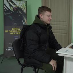 Golod Konstantin im Rekrutierungszentrum