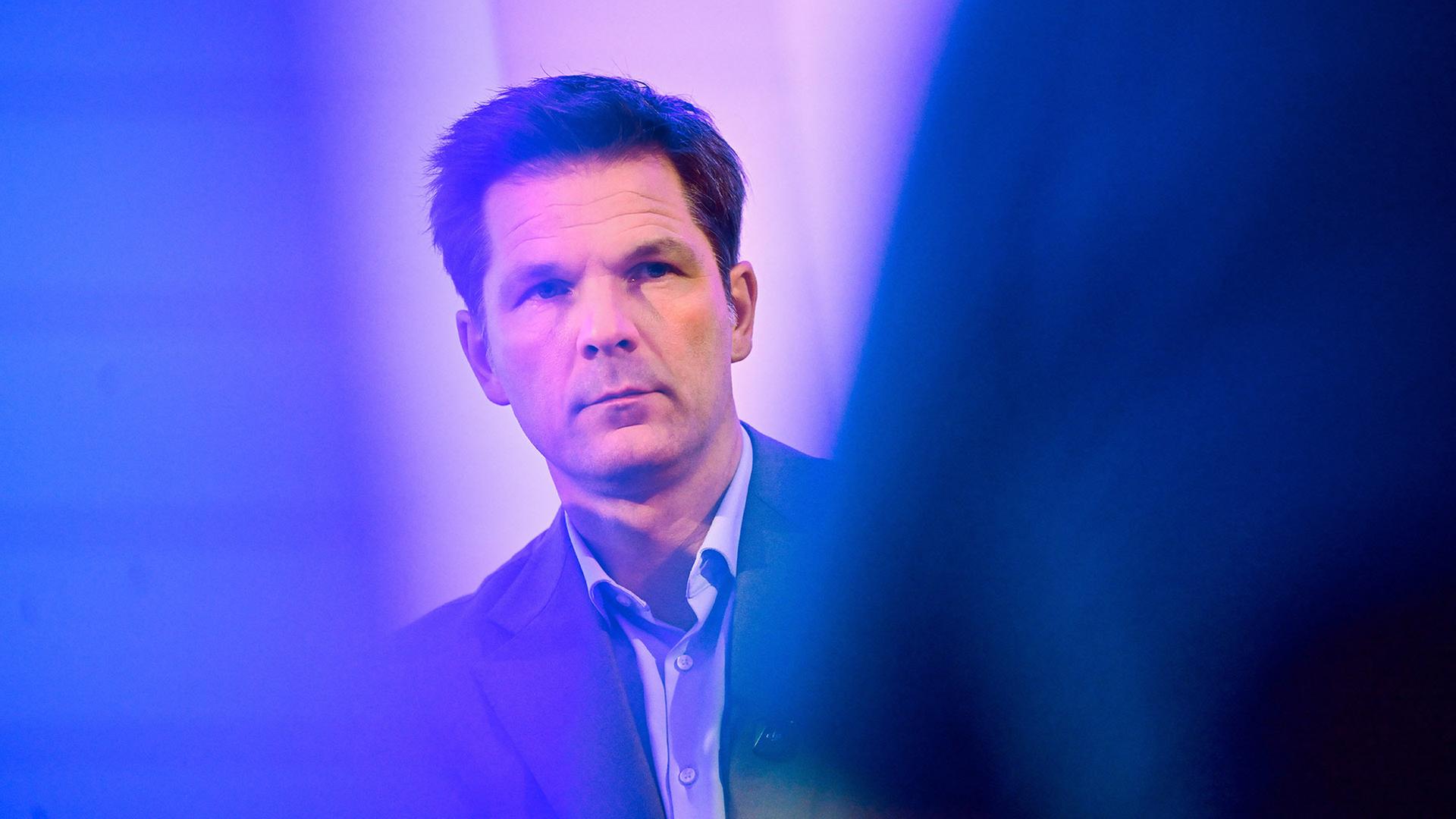 Steffen Krach, Spitzenkandidat der Berliner SPD, am 9. September 2026 bei einer Diskussionsrunde. (Quelle: Picture Alliance/Sebastian Christoph Gollnow) | Picture Alliance/Sebastian Christoph Gollnow