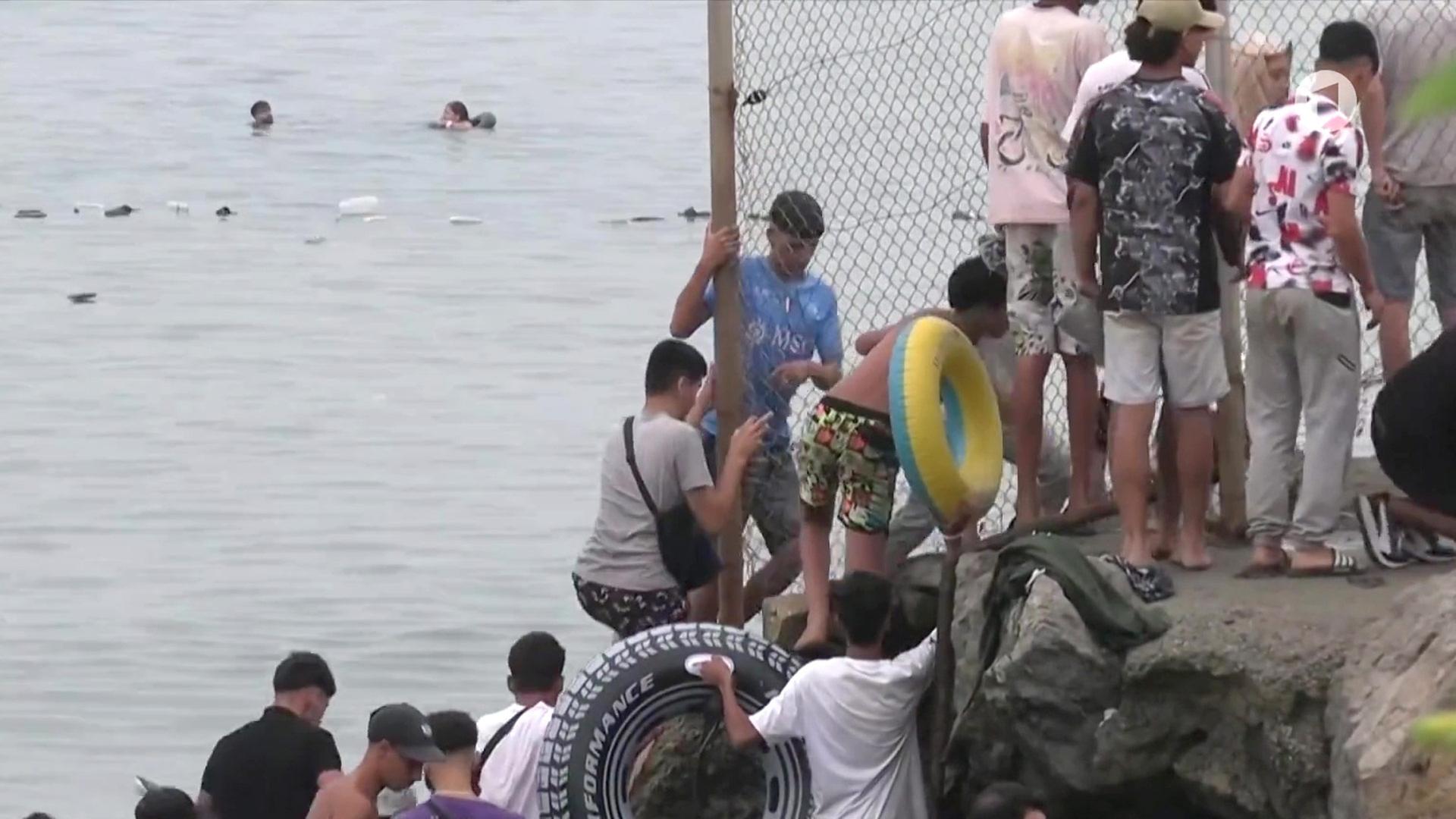 Fast 60.000 Migranten erreichen spanische Exklave Ceuta