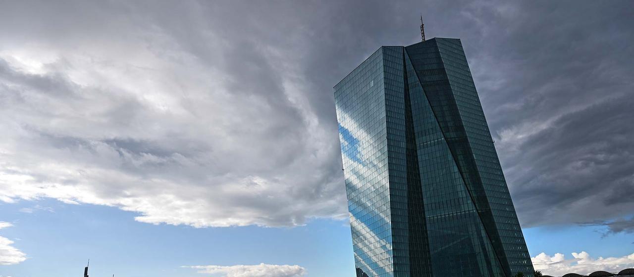 Das Gebäude der Europäischen Zentralbank in Frankfurt am Main.