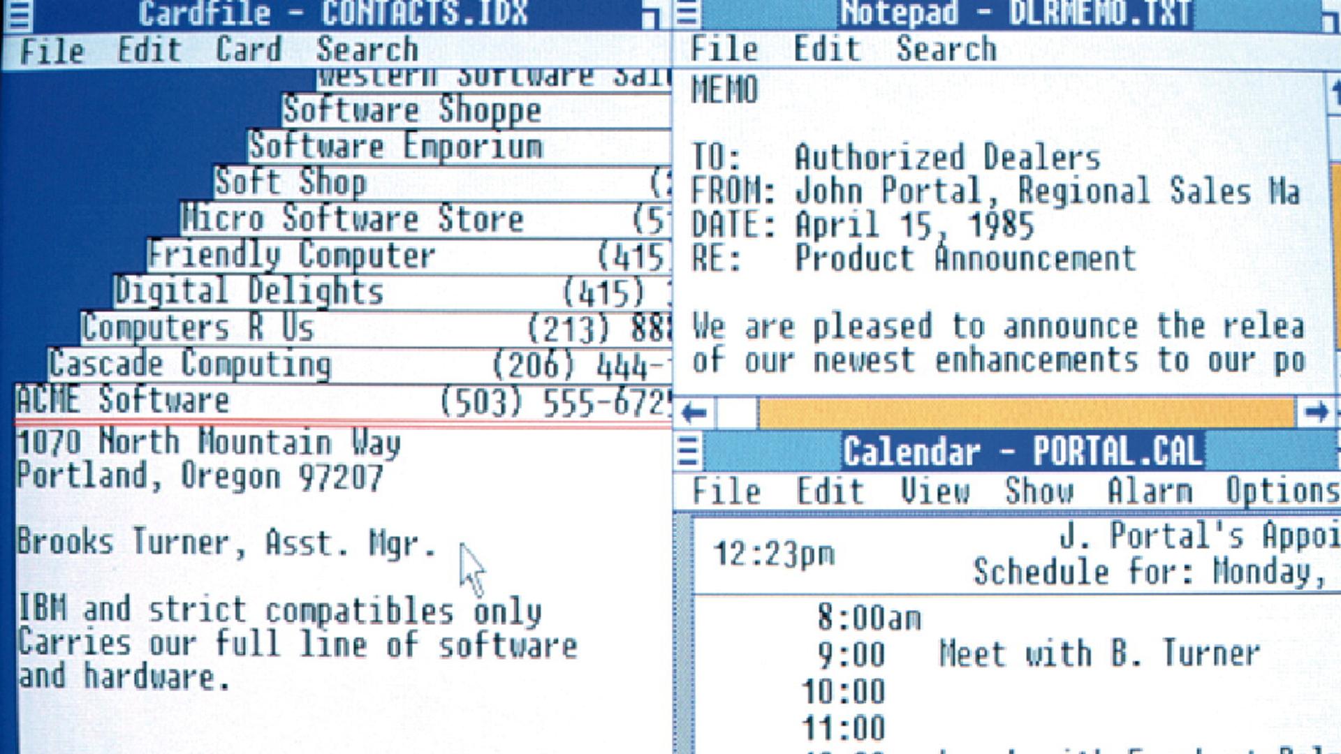 Windows 1.0 Betriebssystem | picture alliance / dpa