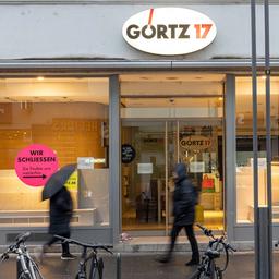 Eine geschlossene Filiale des insolventen Schuhhandelsunternehmen Görtz.