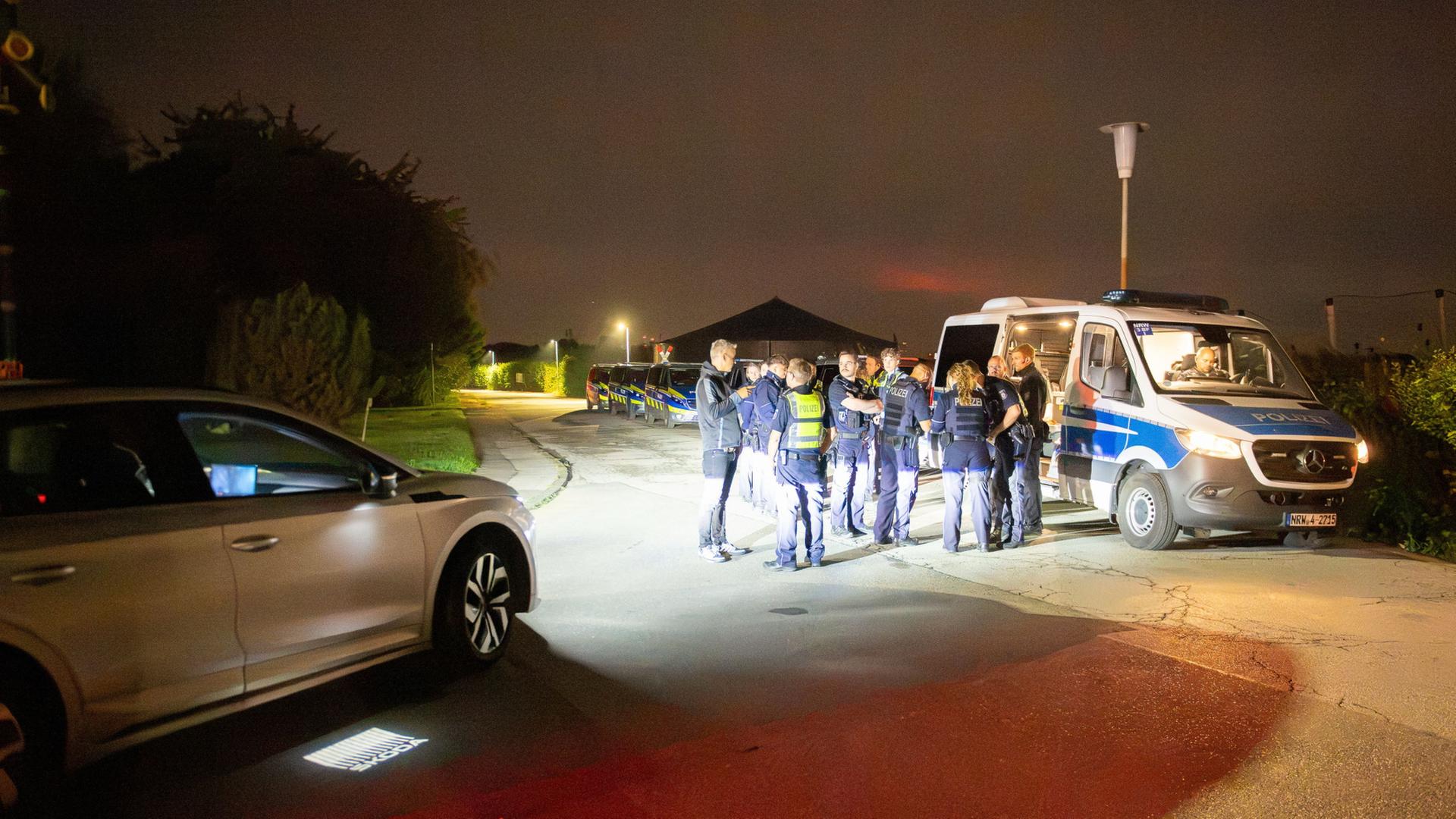 Großeinsatz am Umspannwerk in Bergheim in Nordrhein-Westfalen