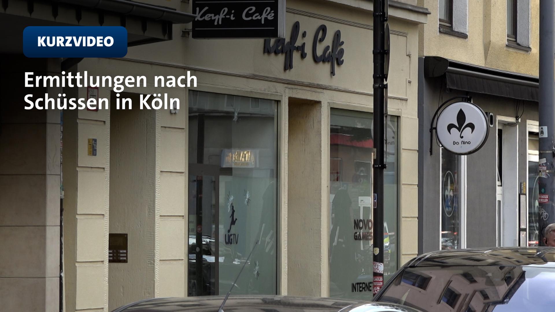 Einschusslöcher in der Fensterscheibe des Cafés in der Kölner Südstadt | WDR