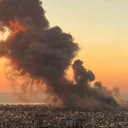 Rauchwolken über Beirut