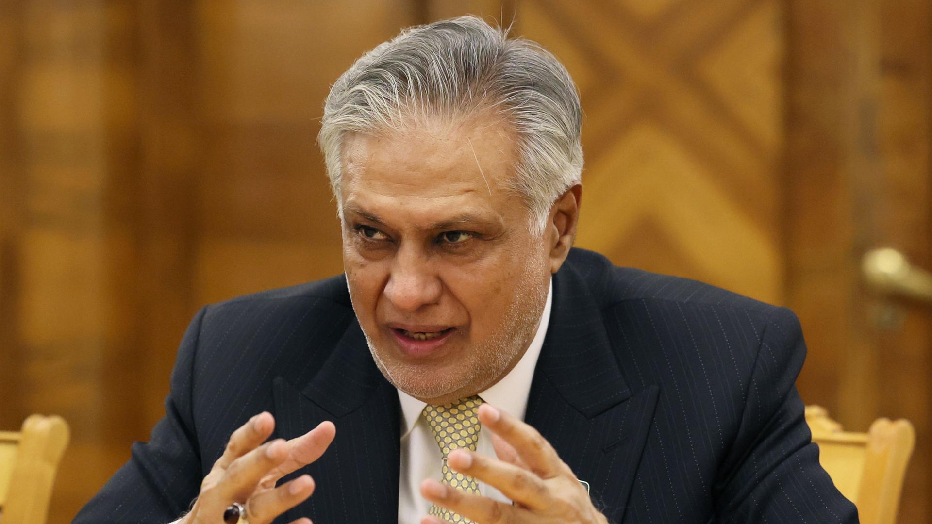 Mohammad Ishaq Dar (Archivbild).  | Shamil Zhumatov/Pool Reuters/dpa