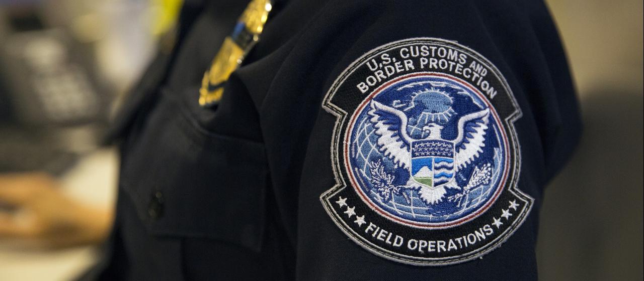 Abzeichen eines Beamten der US Customs and Border Protection