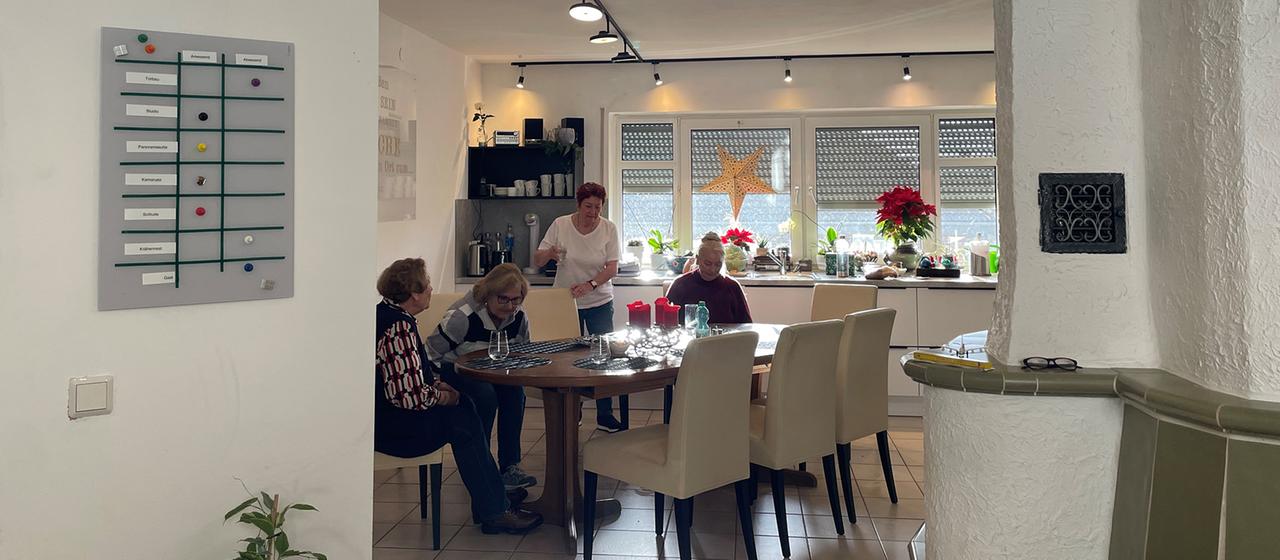 Blick in die Wohnküche der Alters-WG.