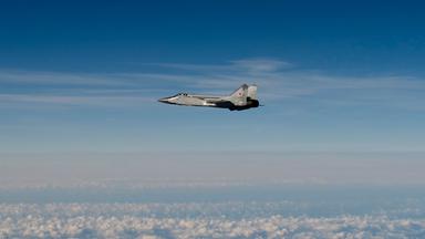 Russische MIG-31 nach Verletzung des estnischen Luftraums (Quelle: Schwedische Luftwaffe)