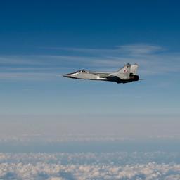 Russische MIG-31 nach Verletzung des estnischen Luftraums (Quelle: Schwedische Luftwaffe)