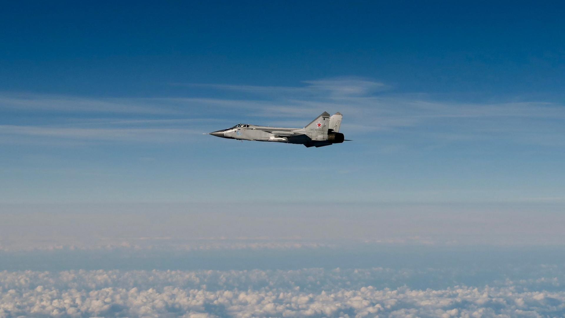Russische MIG-31 nach Verletzung des estnischen Luftraums (Quelle: Schwedische Luftwaffe) | AFP