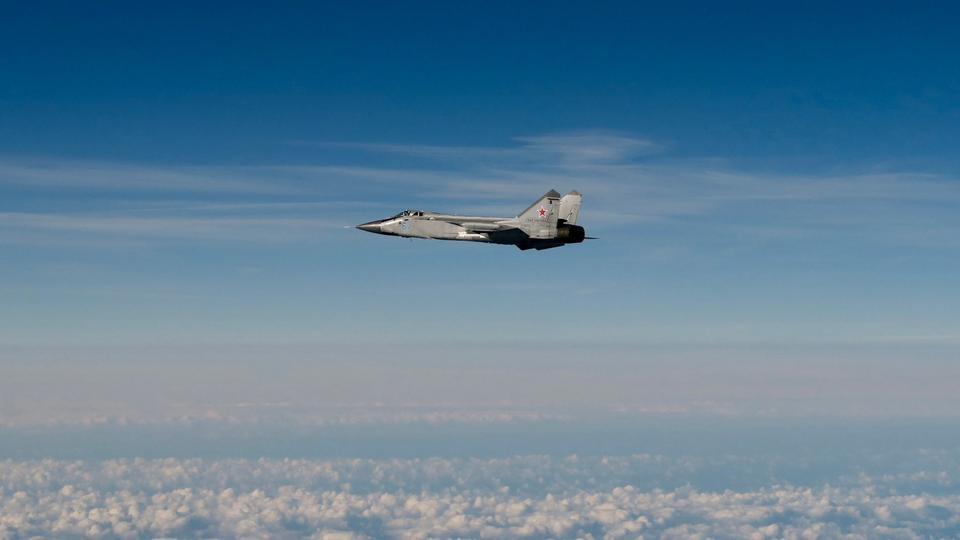 Russische MIG-31 nach Verletzung des estnischen Luftraums (Quelle: Schwedische Luftwaffe)