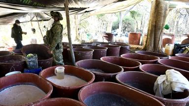 Mexikanische Drogenfahnder in Quiriego