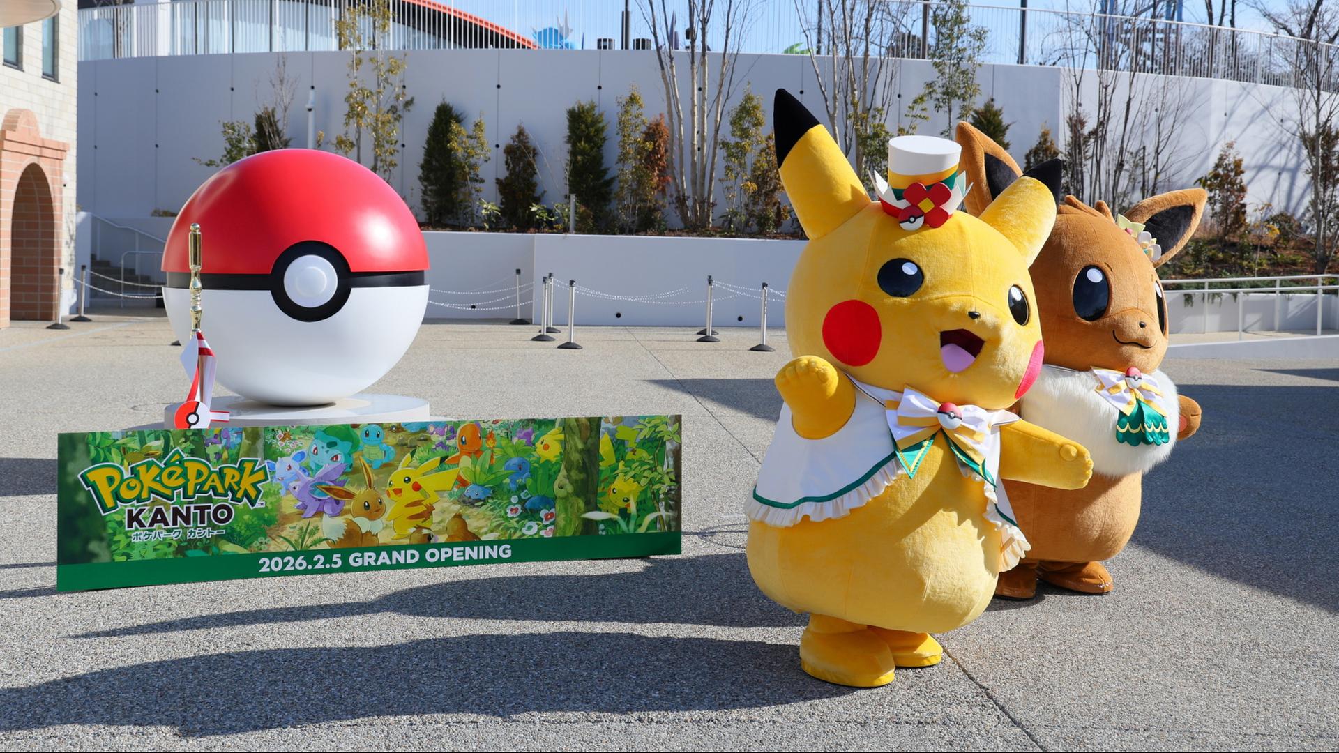 Pokemon-Figuren bei der Eröffnung des 