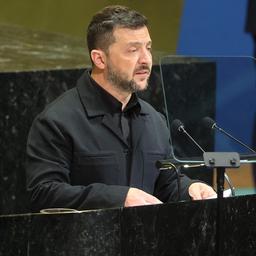 Wolodymyr Selenskyj spricht vor der UN-Vollversammlung.