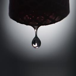 Grundwasser tropft aus einem Schlauch, der per Pumpe an einen Grundwasserbrunnnen angeschlossen ist.