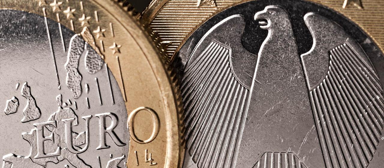 Bundesadler auf einer Zwei-Euro-Münze.