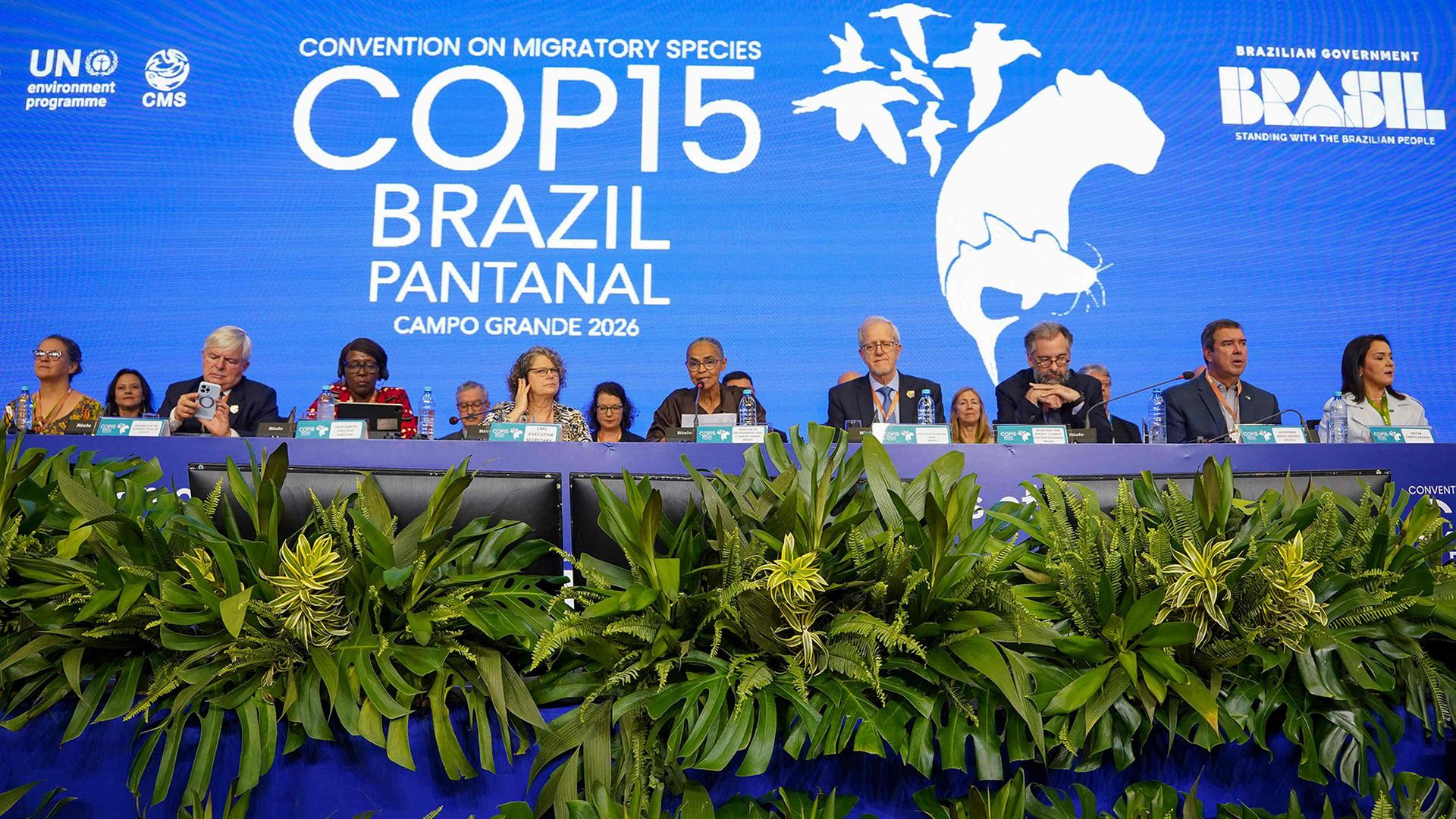 Eröffnungszeremonie der COP15 in Campo Grande, Mato Grosso do Sul, Brasilien. | AFP PHOTO / Brazil's Environment Ministry / Fernando DONASCI