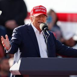 Donald Trump bei einem Wahlkampfauftritt in Vandalia (US-Bundesstaat Ohio)