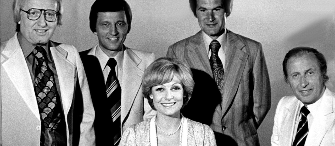 Dagmar Berghoff, Werner Veigel, Joachim Brauner, Wilhelm Wieben und Karl-Heinz Köpcke. (Archivbild: 26.08.1976)