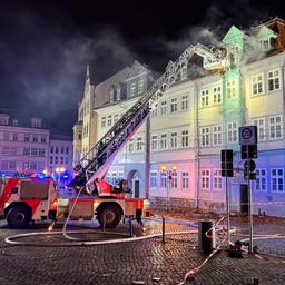 Erfurt, Domplatz Brand