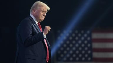 Donald Trump beim sogenannten Believers' Summit in West Palm Beach.