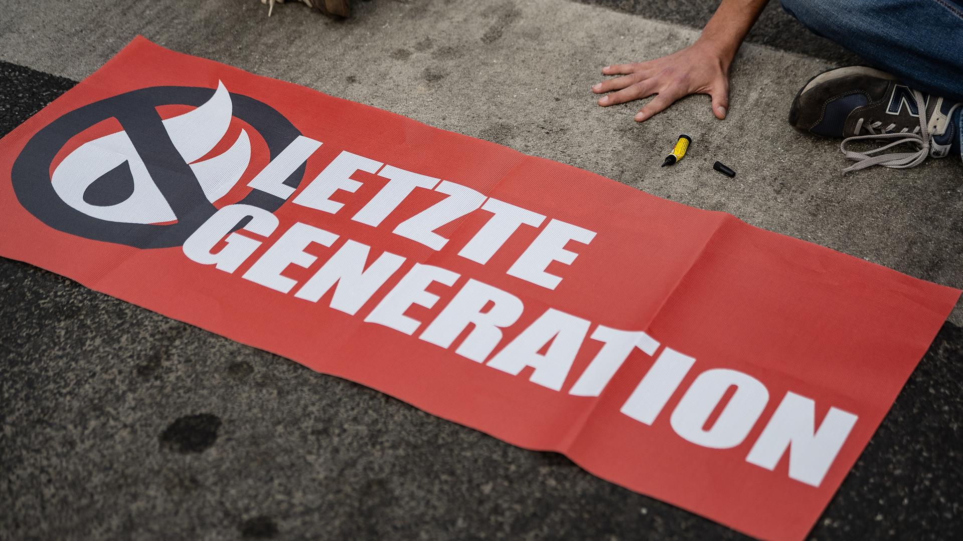 Protestaktion der "Letzten Generation"