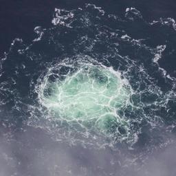 Gasblasen über der Pipeline Nord Stream 2 in der schwedischen Wirtschaftszone in der Ostsee.