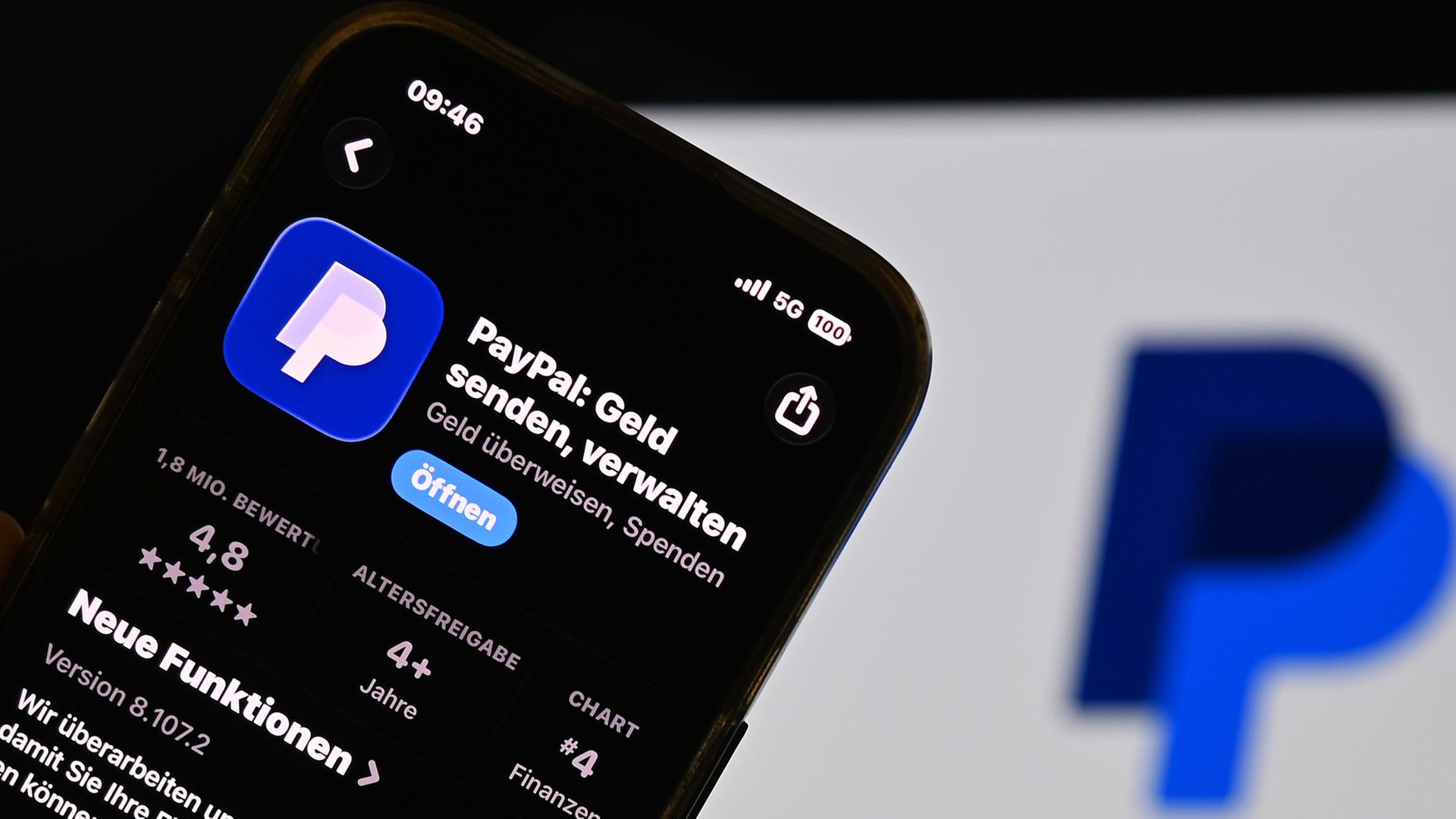 PayPal-App-Symbol auf einem Smartphone-Bildschirm. | picture alliance / SvenSimon