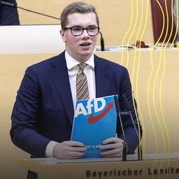 Daniel Halemba, AfD-Landtagsabgeordneter, spricht in der 37. Plenarsitzung des Bayerischen Landtags.