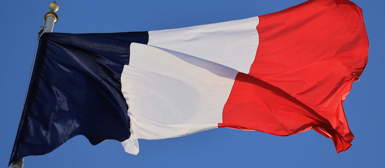 Die französische Flagge.