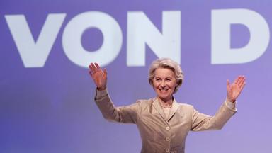 Ursula von der Leyen beim EVP-Kongress in Bukarest.