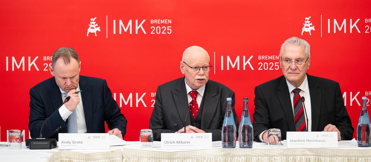 Andy Grote, Ulrich Mäurer und Joachim Herrmann.