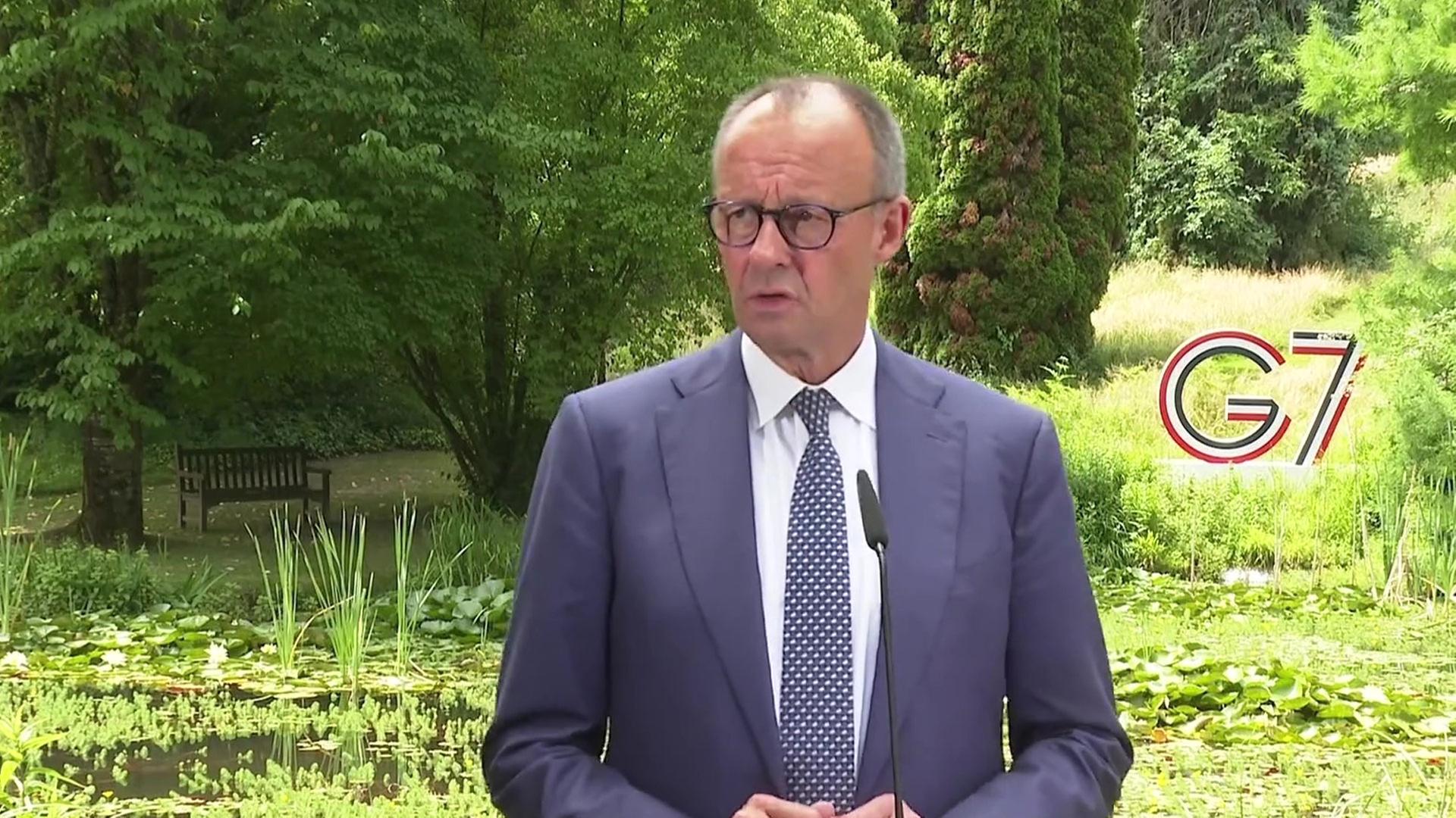 Bundeskanzler Merz zieht nach G7-Gipfel Bilanz