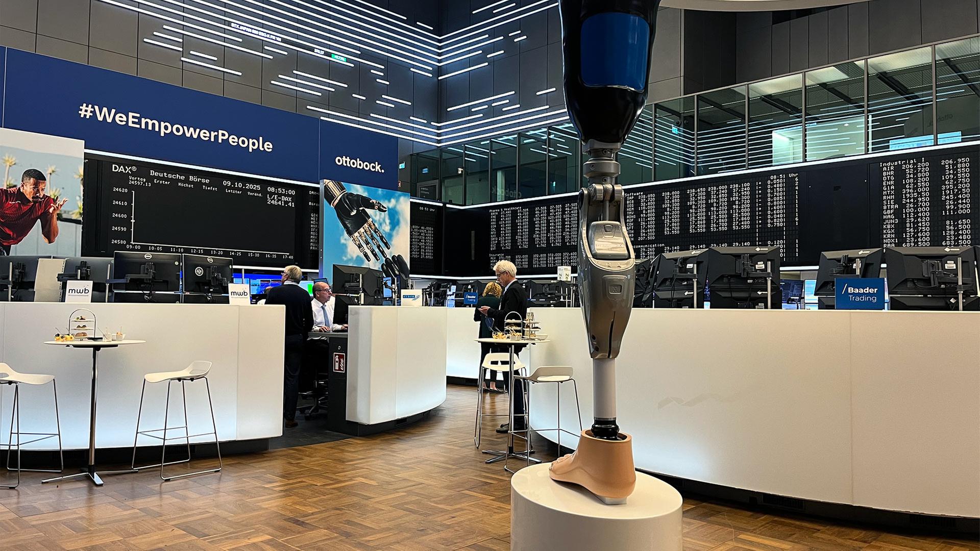 Börsengang von Ottobock an der Frankfurter Börse. | ottobock