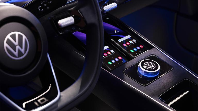 Bedienelemente im Cockpit der Volkswagen Studie ID. 2all.