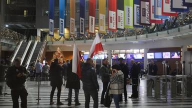Blick in die Zentrale von Telewizja Polska (TVP) in Warschau.